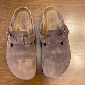 Birkenstock Boston suede leather size 39 soft footbed
